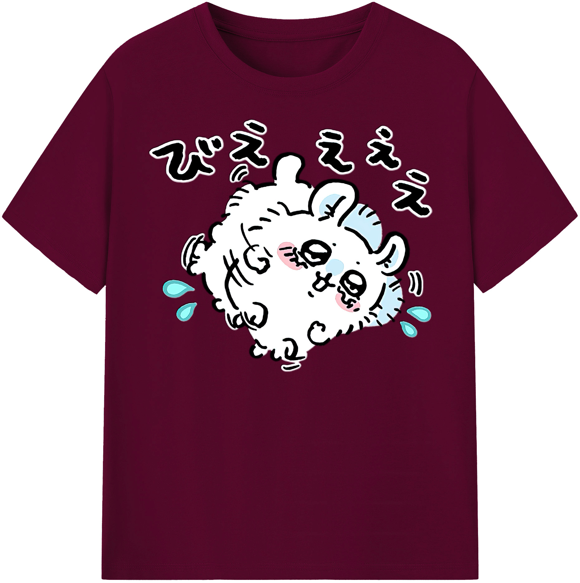 （画像用） ちいかわ モモンガ Chii-kawa Momonga レディースカジュアルプリントTシャツ（綿100％）